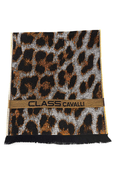 Cavalli Class Brown Wool Scarf #men, Brown, Cavalli Class, feed-1, Scarves - Men - Accessories at SEYMAYKA