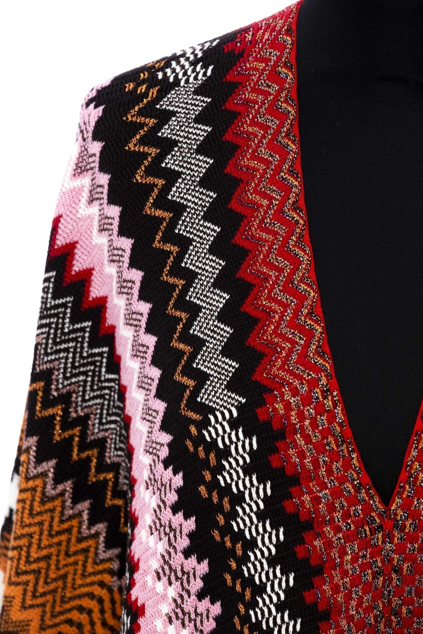 Missoni Multicolor Wool Poncho feed-1, Missoni, Multicolor, Ponchos - Women - Clothing at SEYMAYKA