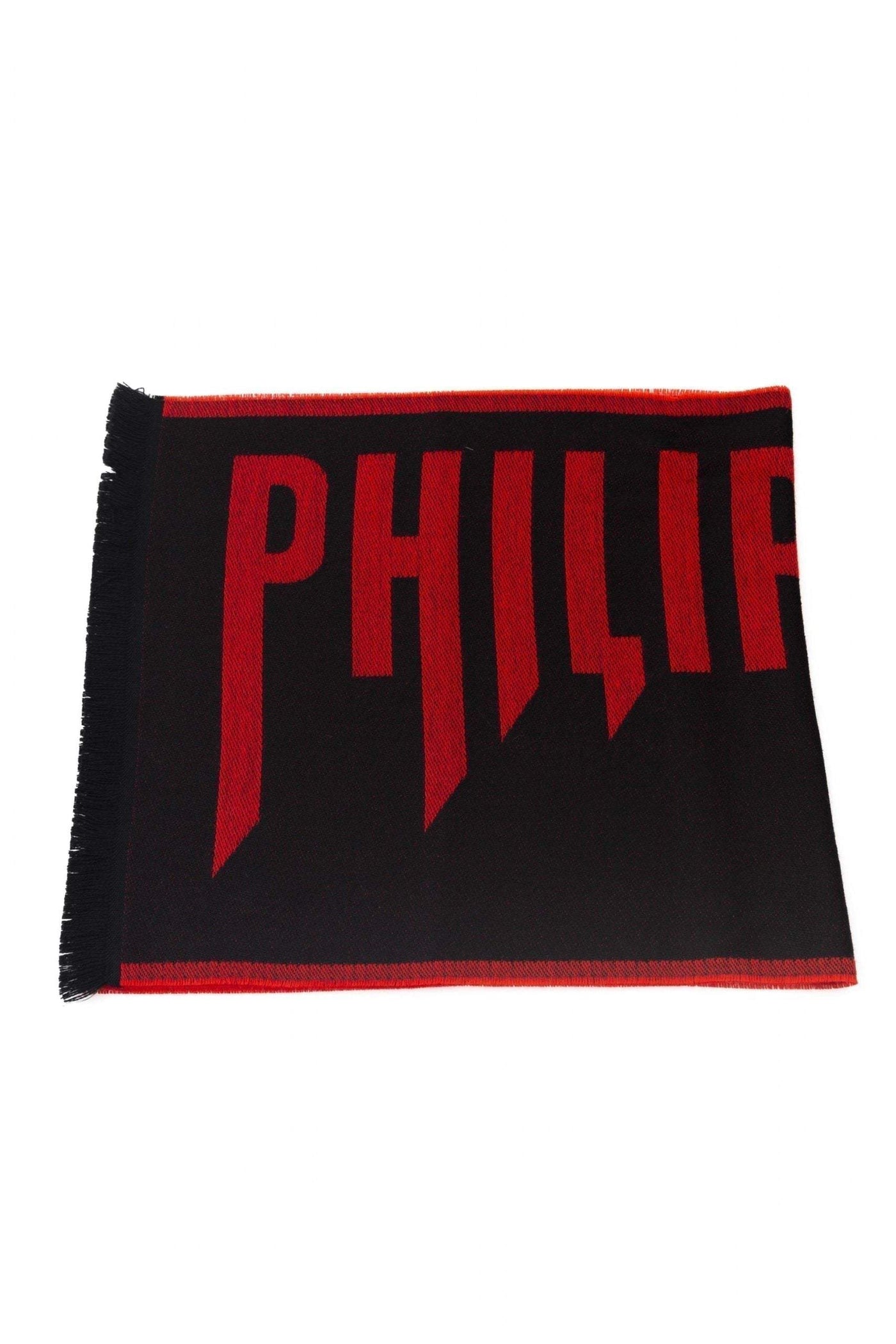 Philipp Plein Red Wool Scarf #men, feed-1, Philipp Plein, Red, Scarves - Men - Accessories at SEYMAYKA