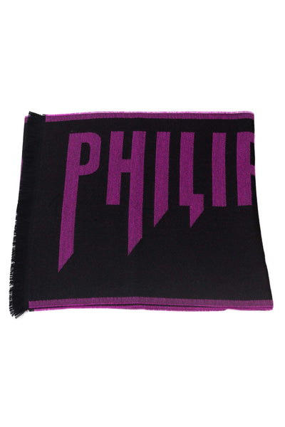 Philipp Plein Violet Wool Scarf #men, feed-1, Philipp Plein, Scarves - Men - Accessories, Violet at SEYMAYKA