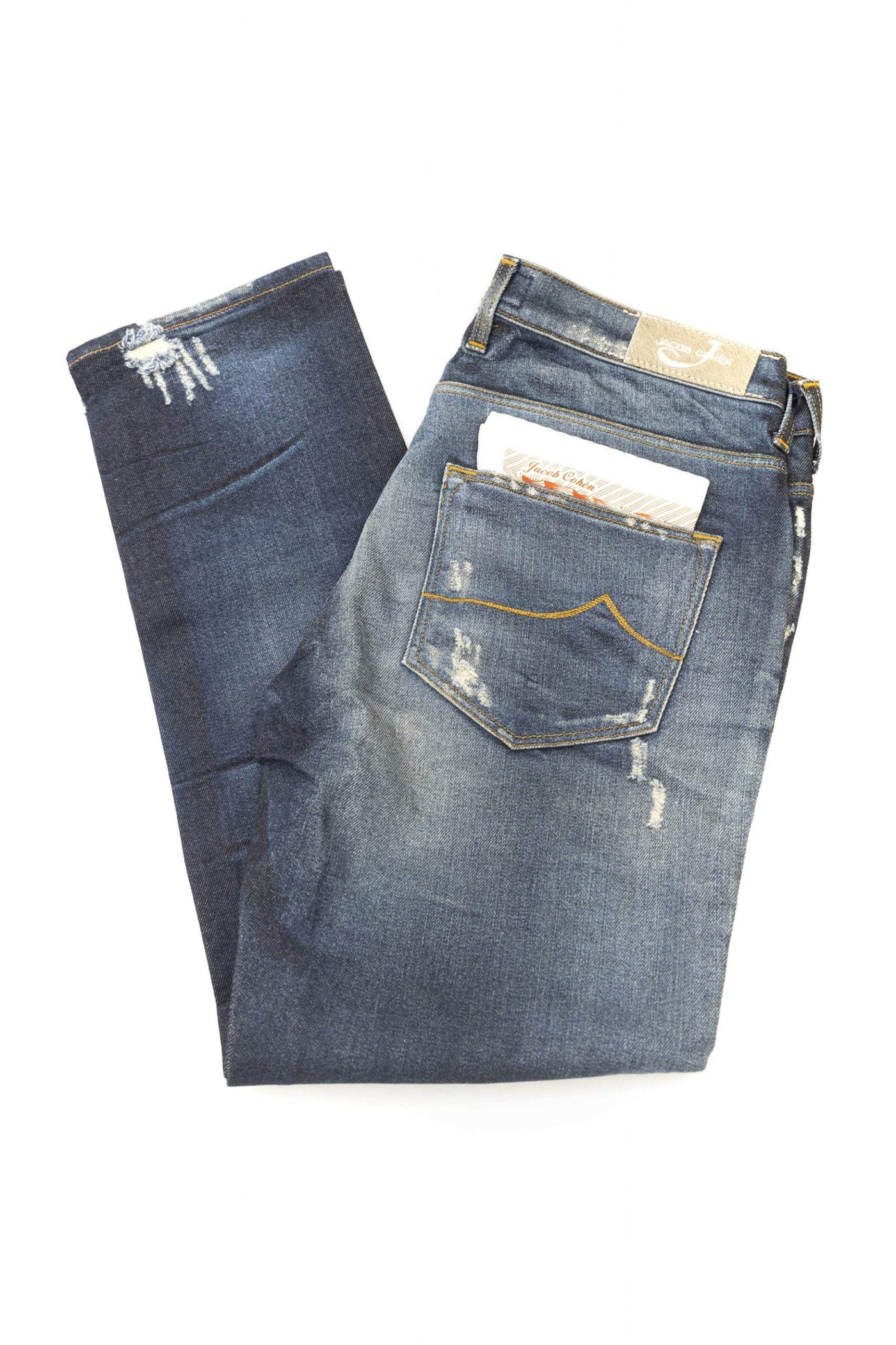 Jacob Cohen Blue Cotton Jeans & Pant Blue, feed-1, Jacob Cohen, Jeans & Pants - Women - Clothing, W26 | IT40, W27 | IT41, W28 | IT42, W29 | IT43, W30 | IT44 at SEYMAYKA