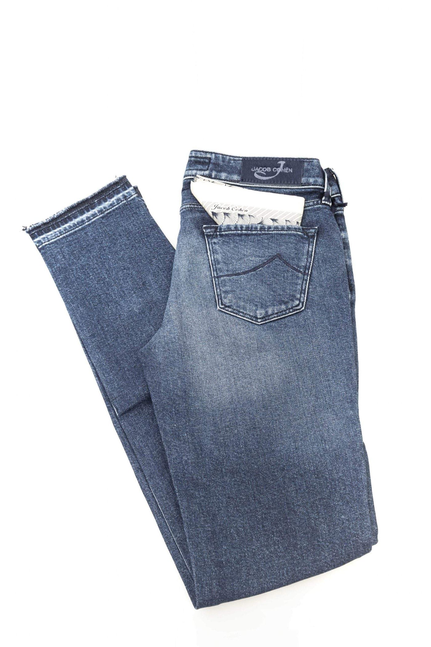 Jacob Cohen Blue Cotton Jeans & Pant Blue, feed-1, Jacob Cohen, Jeans & Pants - Women - Clothing, W26 | IT40, W27 | IT41, W28 | IT42, W29 | IT43, W30 | IT44, W31 | IT45 at SEYMAYKA