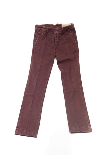 Jacob Cohen Burgundy Cotton Jeans & Pant #men, Burgundy, feed-1, Jacob Cohen, Jeans & Pants - Men - Clothing, W31, W32, W33, W34, W36, W38 at SEYMAYKA