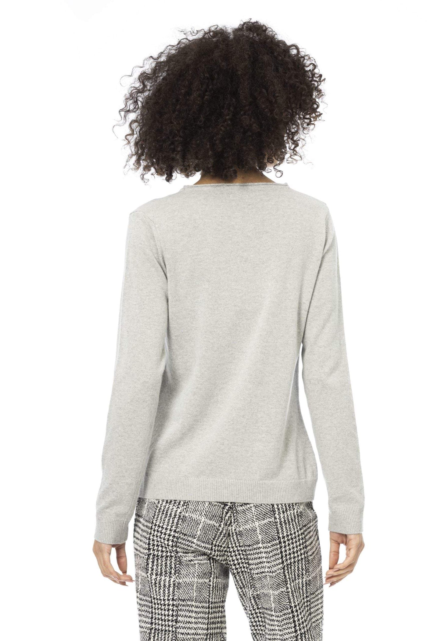 Baldinini Trend Gray Wool Sweater Baldinini Trend, feed-1, Gray, L, M, S, Sweaters - Women - Clothing, XL at SEYMAYKA