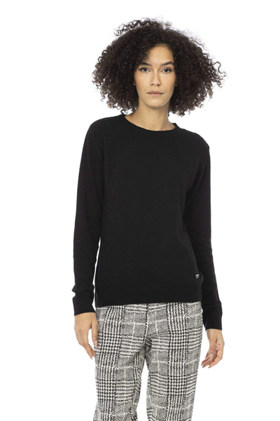 Baldinini Trend Black Wool Sweater Baldinini Trend, Black, feed-1, L, M, S, Sweaters - Women - Clothing, XL at SEYMAYKA