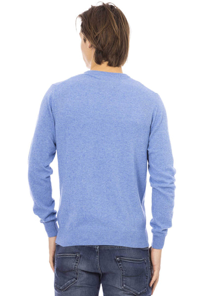 Baldinini Trend Light-blue Wool Sweater #men, Baldinini Trend, feed-1, L, Light-blue, M, Sweaters - Men - Clothing, XL at SEYMAYKA