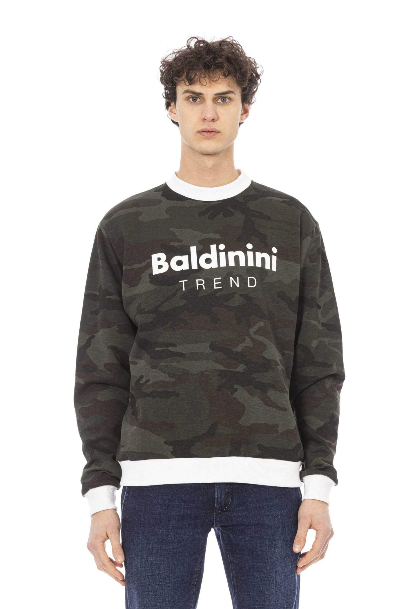 Baldinini Trend Army Cotton Sweater #men, 3XL, 4XL, Army, Baldinini Trend, feed-1, M, S, Sweaters - Men - Clothing, XL, XXL at SEYMAYKA
