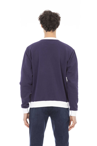 Baldinini Trend Purple Cotton Sweater
