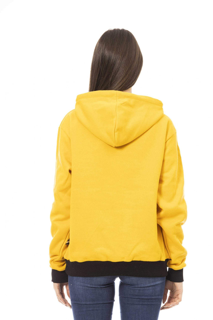 Baldinini Trend Yellow Cotton Sweater Baldinini Trend, feed-1, L, M, S, Sweaters - Women - Clothing, XL, XS, Yellow at SEYMAYKA