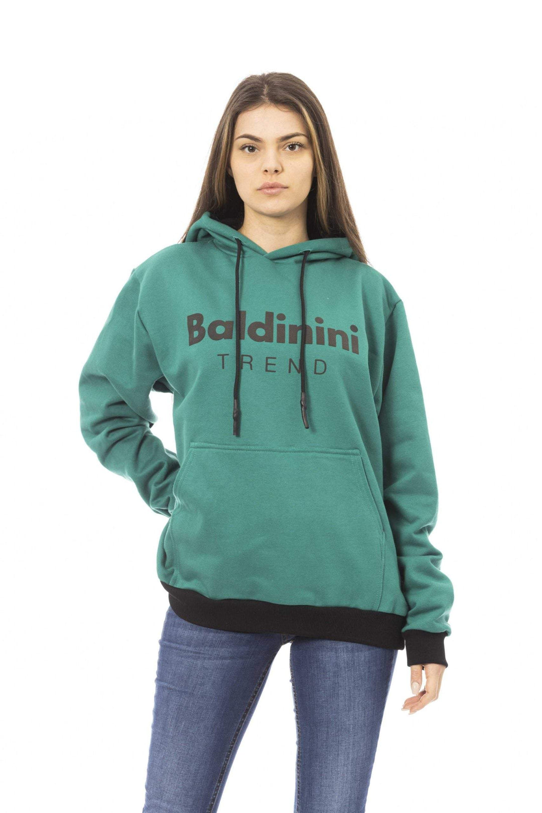 Baldinini Trend Green Cotton Sweater Baldinini Trend, feed-1, Green, L, M, Sweaters - Women - Clothing, XL at SEYMAYKA