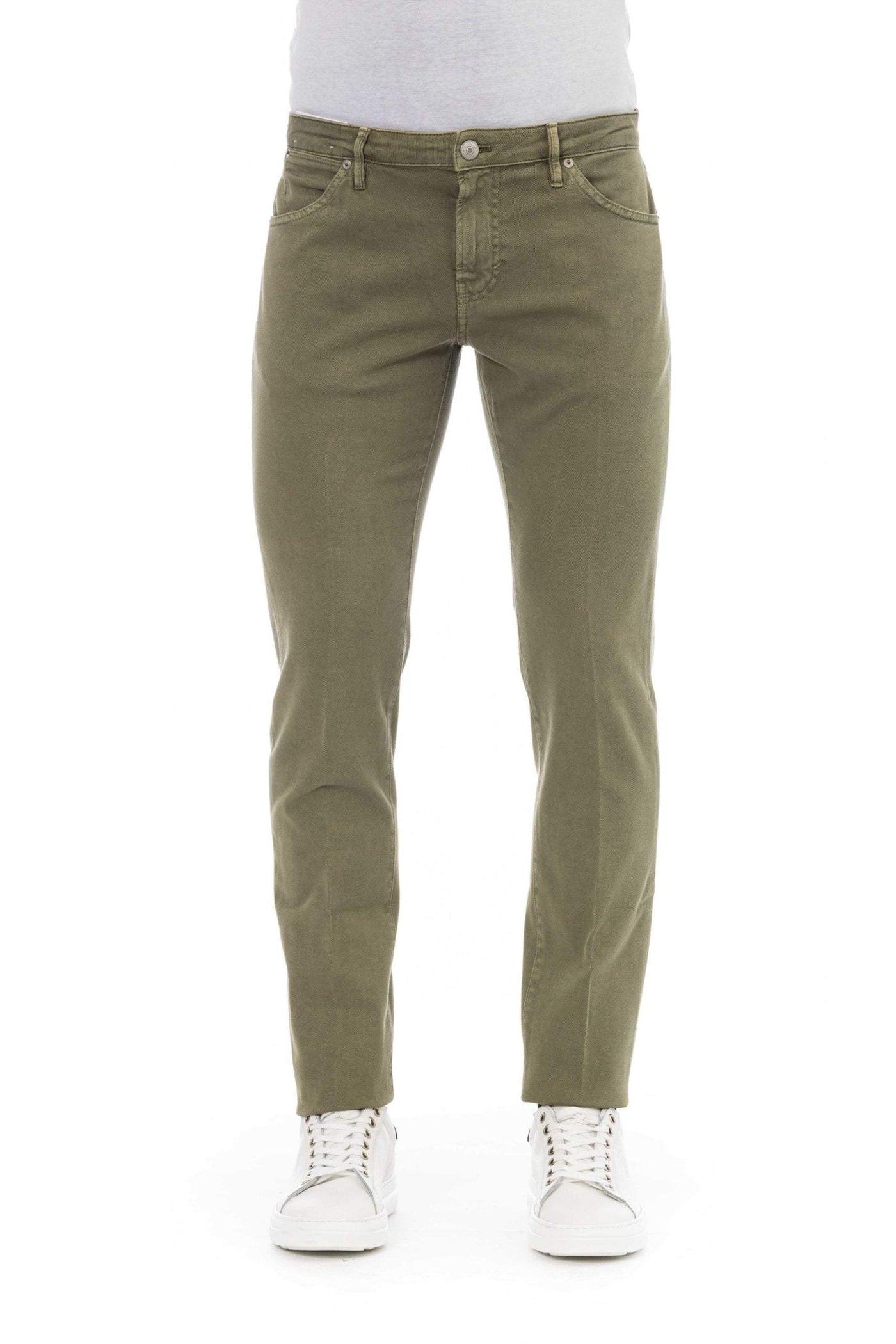 PT Torino Green Cotton Jeans & Pant #men, feed-1, Green, Jeans & Pants - Men - Clothing, PT Torino, W29, W30, W31, W32, W33, W34, W36, W38 at SEYMAYKA