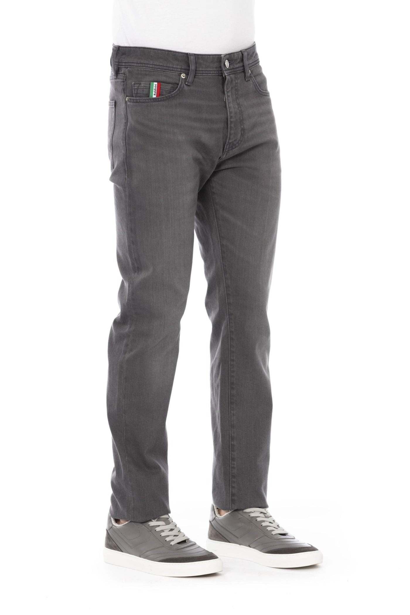 Baldinini Trend Gray Cotton Jeans & Pant