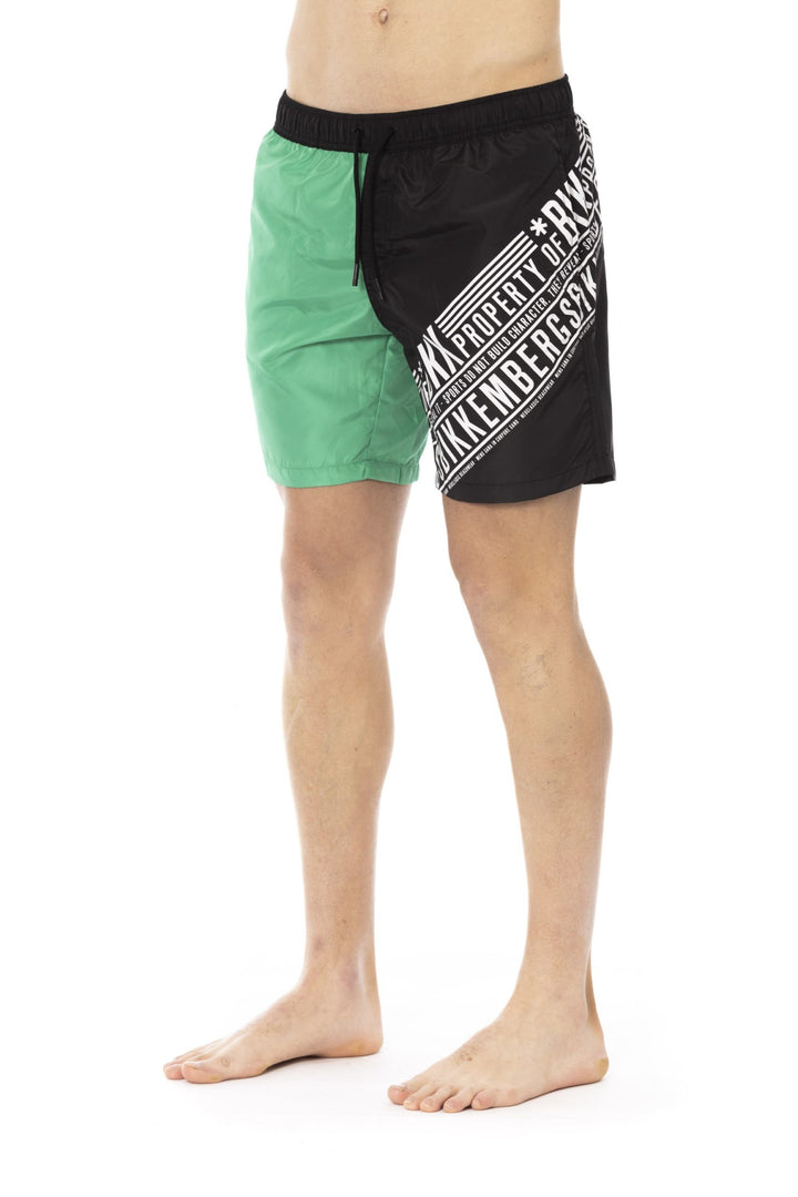 Bikkembergs Green Polyester Swimwear