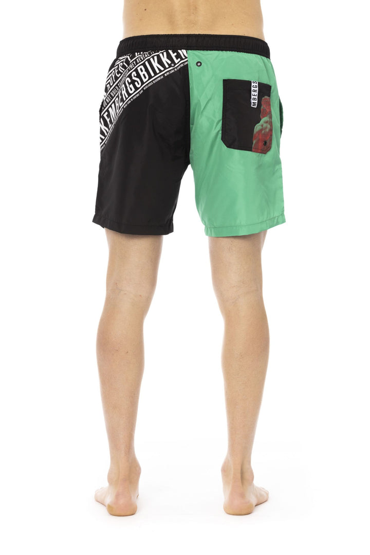 Bikkembergs Green Polyester Swimwear