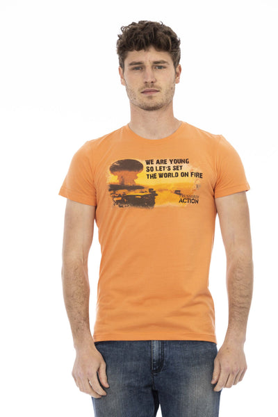 Trussardi Action Orange Cotton T-Shirt