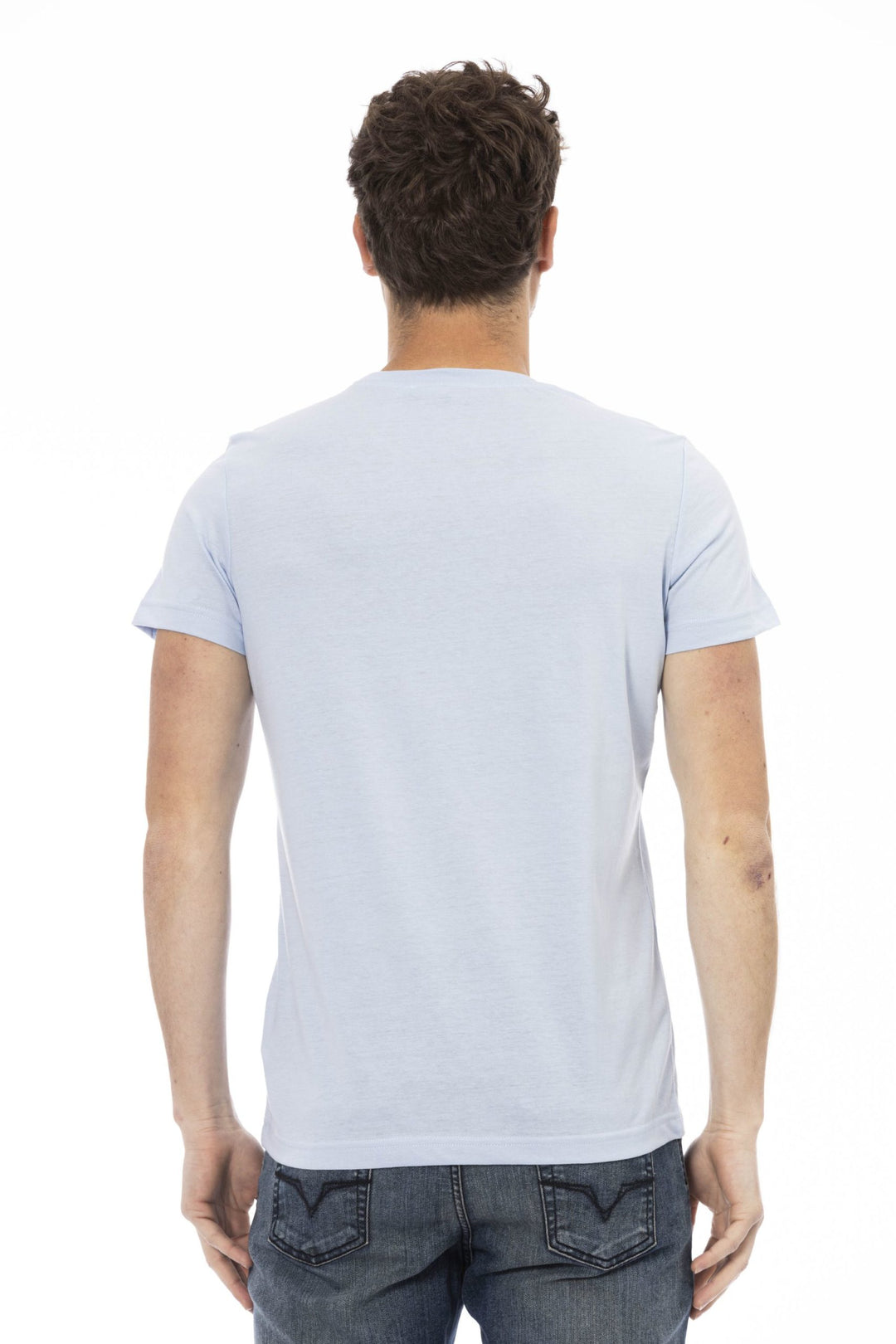 Trussardi Action Light-blue Cotton T-Shirt