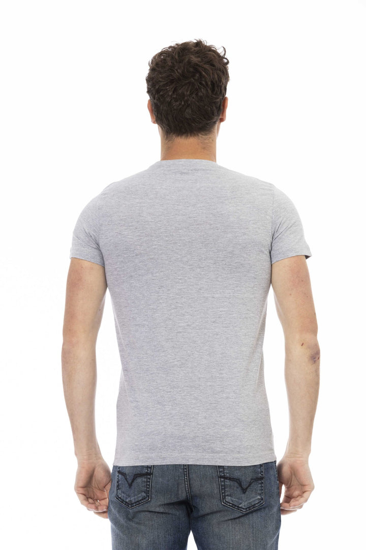 Trussardi Action Gray Cotton T-Shirt
