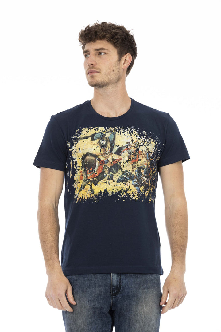 Trussardi Action Blue Cotton T-Shirt