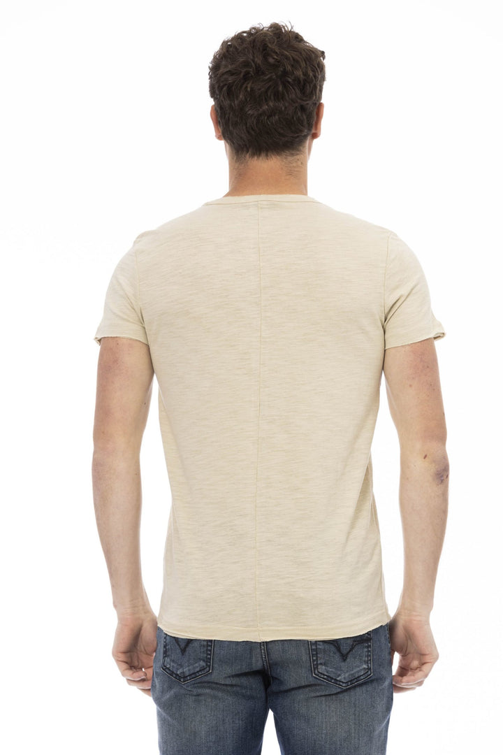 Trussardi Action Beige Cotton T-Shirt