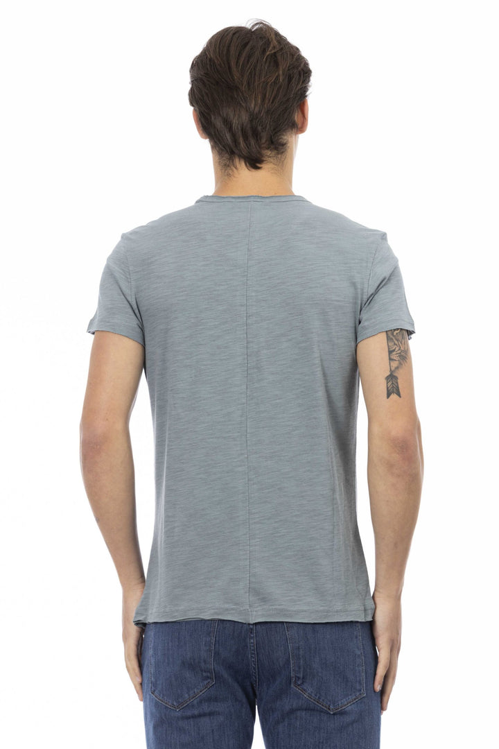 Trussardi Action Gray Cotton T-Shirt