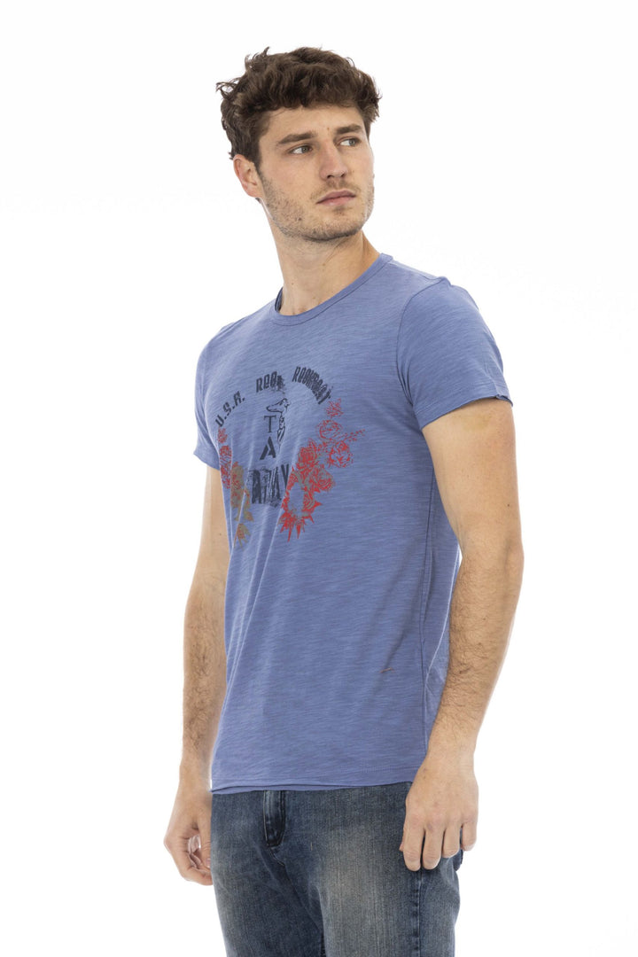 Trussardi Action Blue Cotton T-Shirt