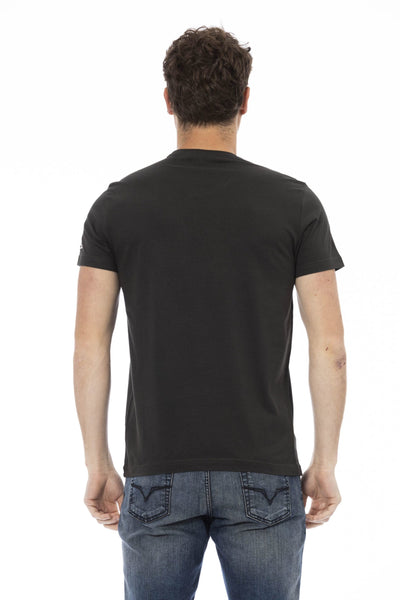 Trussardi Action Black Cotton T-Shirt
