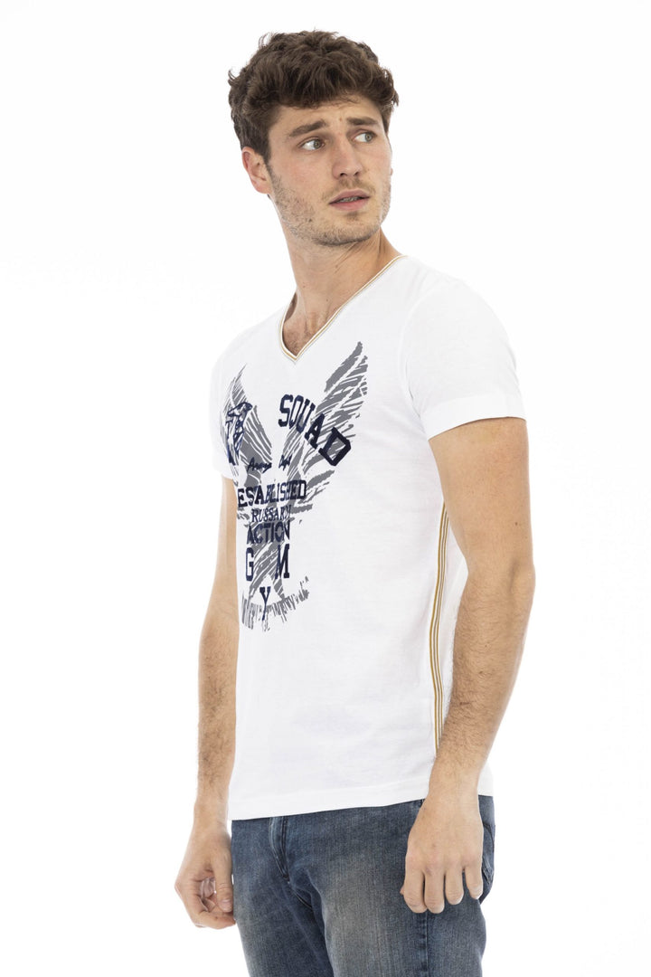 Trussardi Action White Cotton T-Shirt