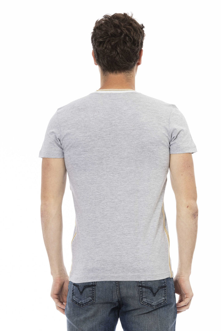 Trussardi Action Gray Cotton T-Shirt