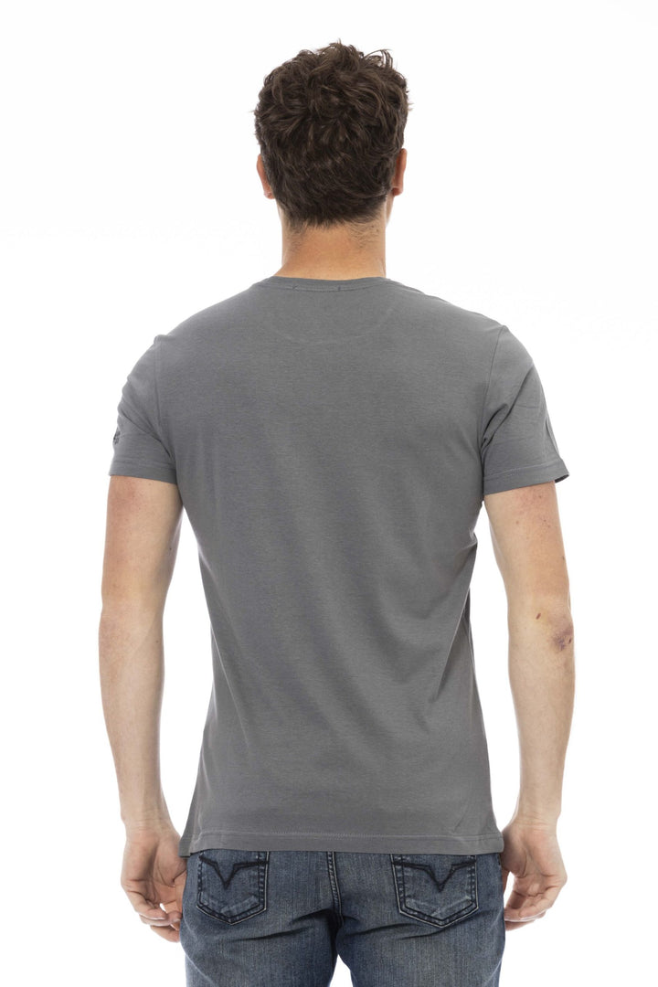 Trussardi Action Gray Cotton T-Shirt