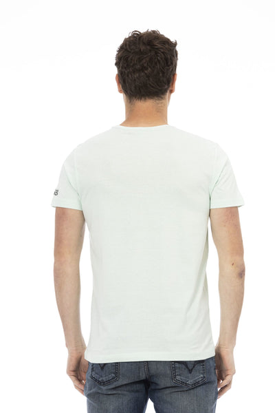 Trussardi Action Light-blue Cotton T-Shirt