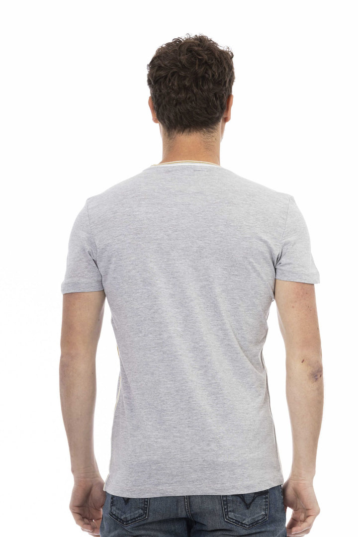 Trussardi Action Gray Cotton T-Shirt