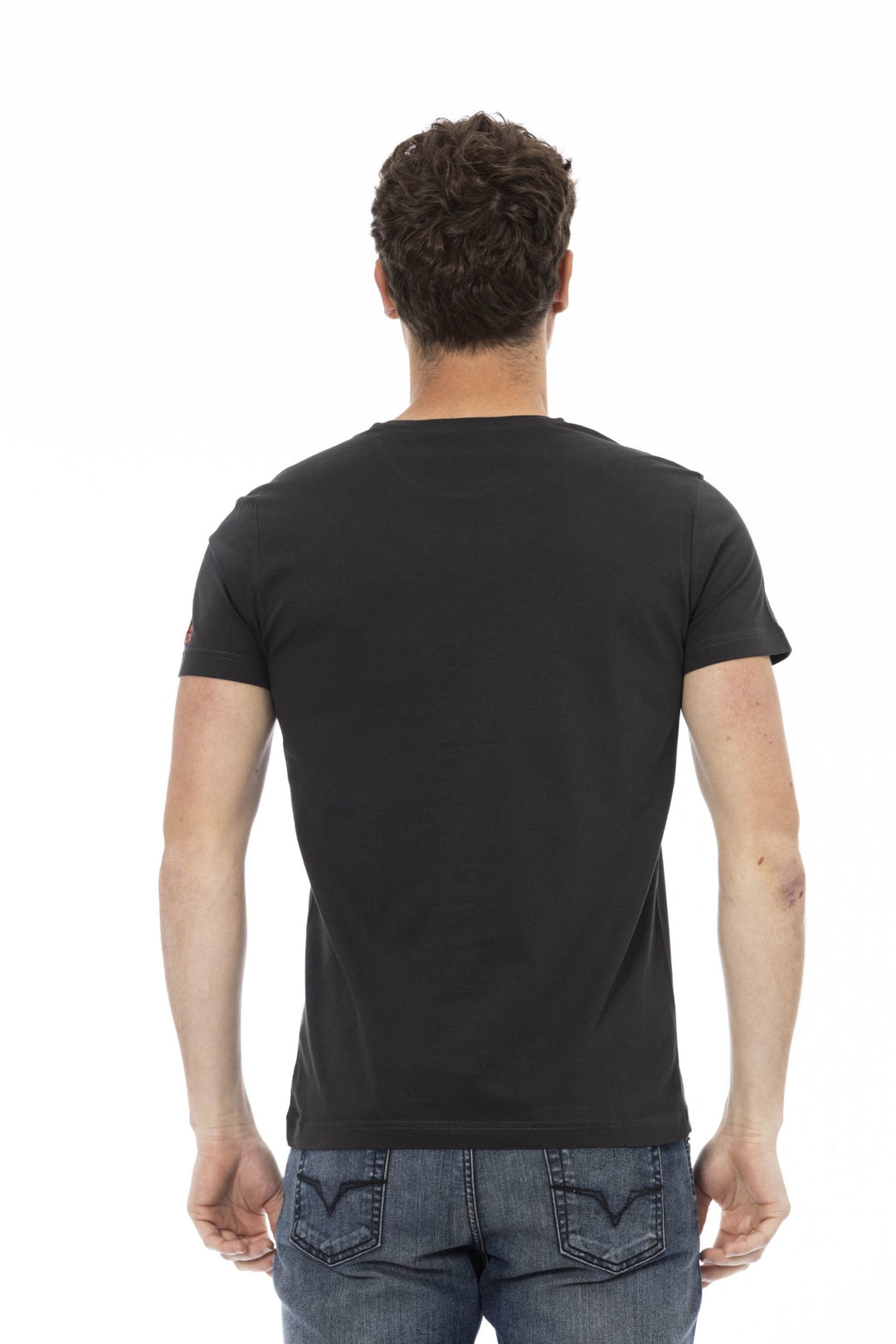 Trussardi Action Black Cotton T-Shirt
