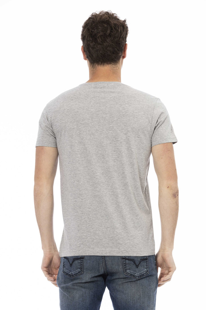 Trussardi Action Gray Cotton T-Shirt