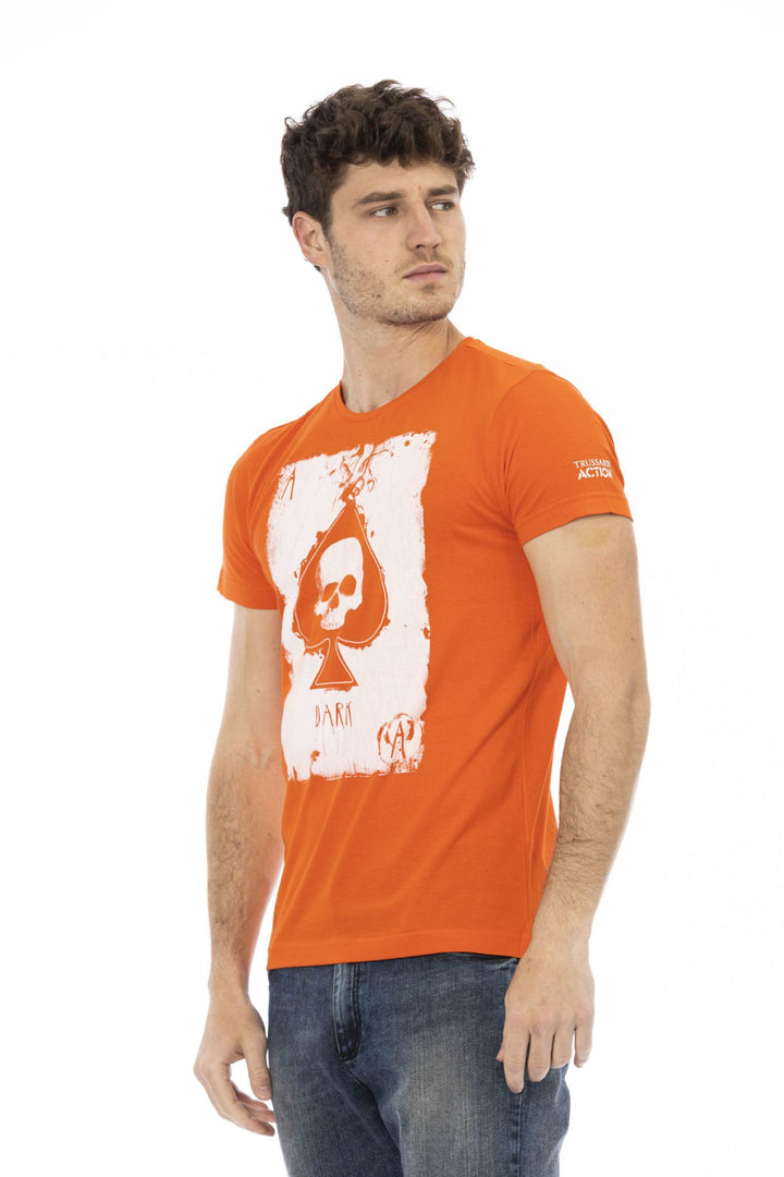 Trussardi Action Orange Cotton T-Shirt