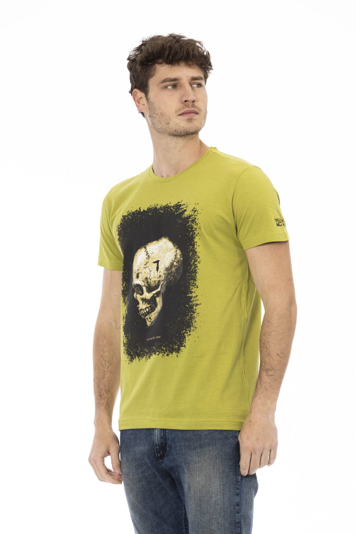 Trussardi Action Green Cotton T-Shirt