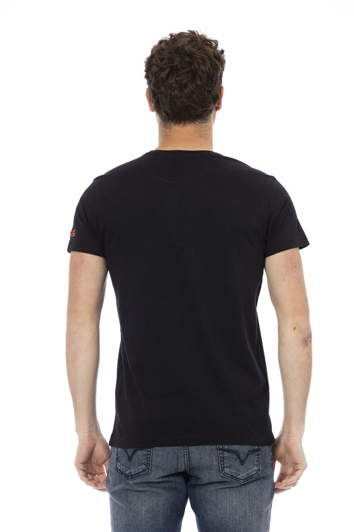 Trussardi Action Black Cotton T-Shirt