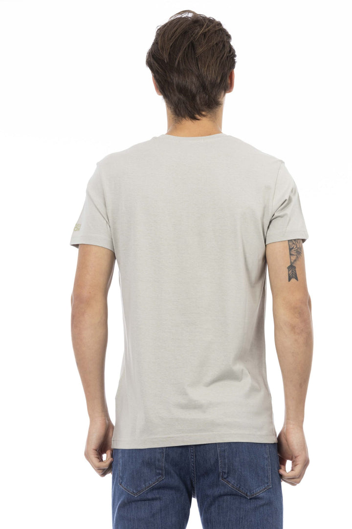 Trussardi Action Gray Cotton T-Shirt