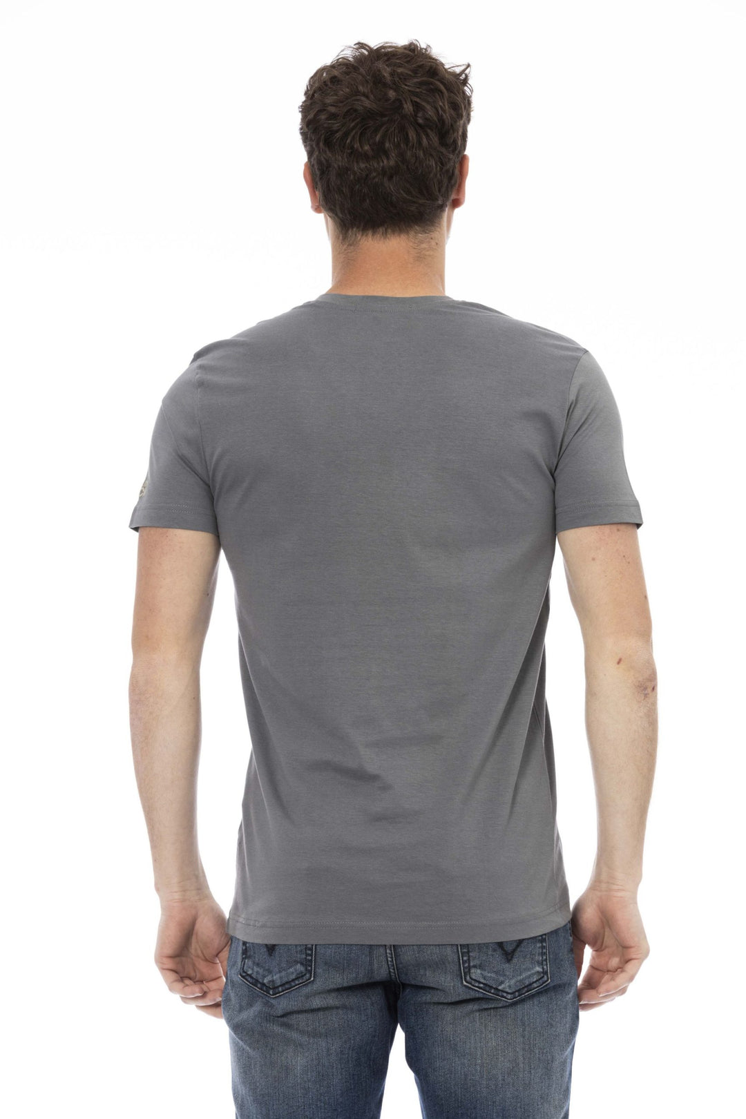 Trussardi Action Gray Cotton T-Shirt