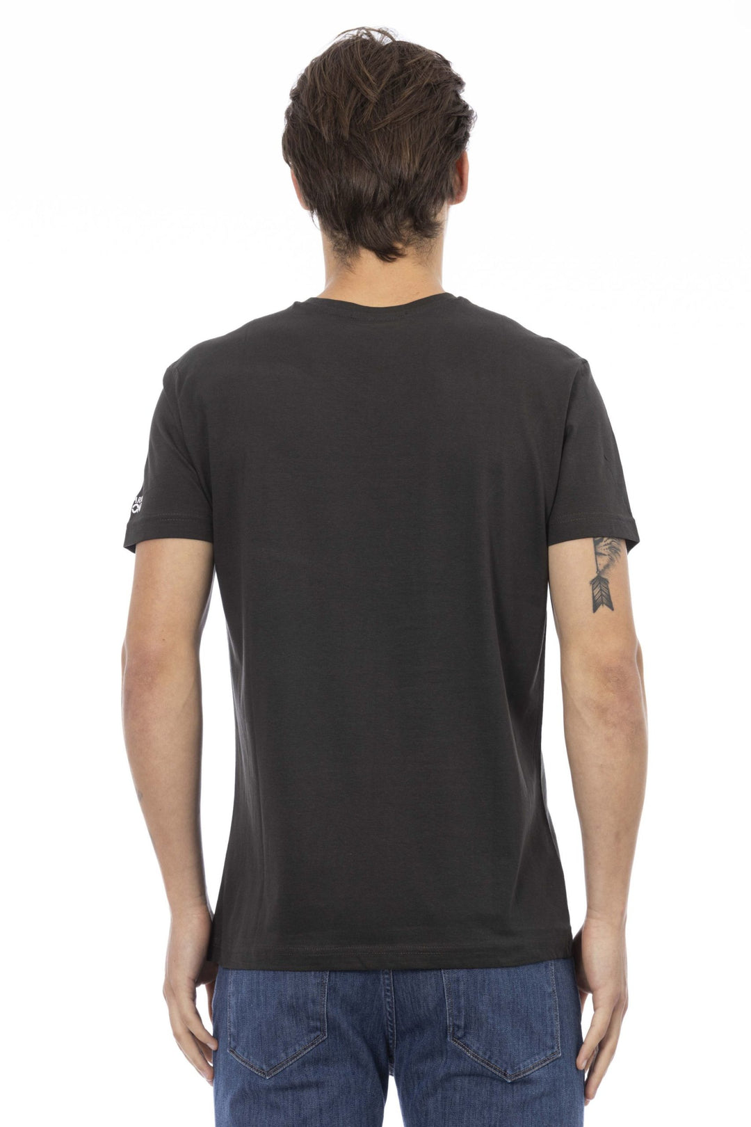 Trussardi Action Black Cotton T-Shirt