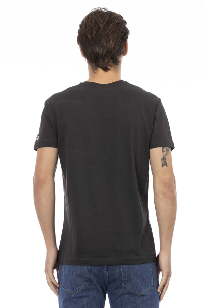 Trussardi Action Black Cotton T-Shirt