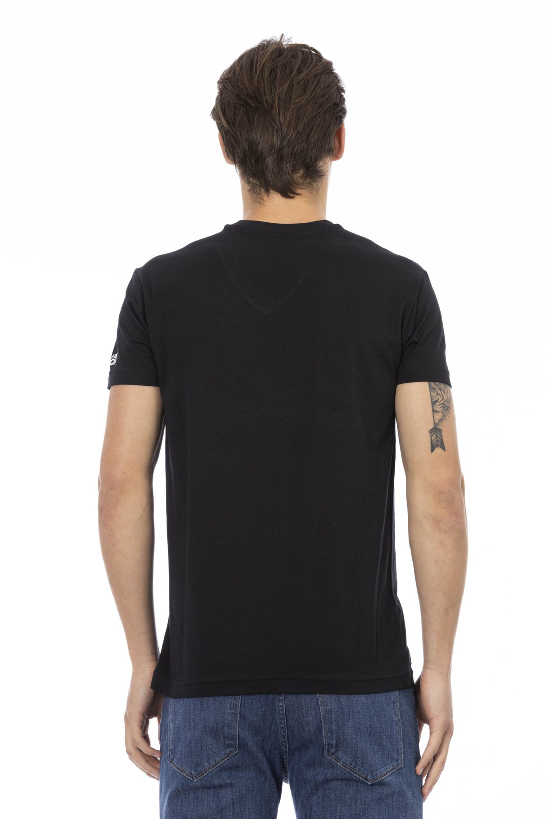 Trussardi Action Black Cotton T-Shirt