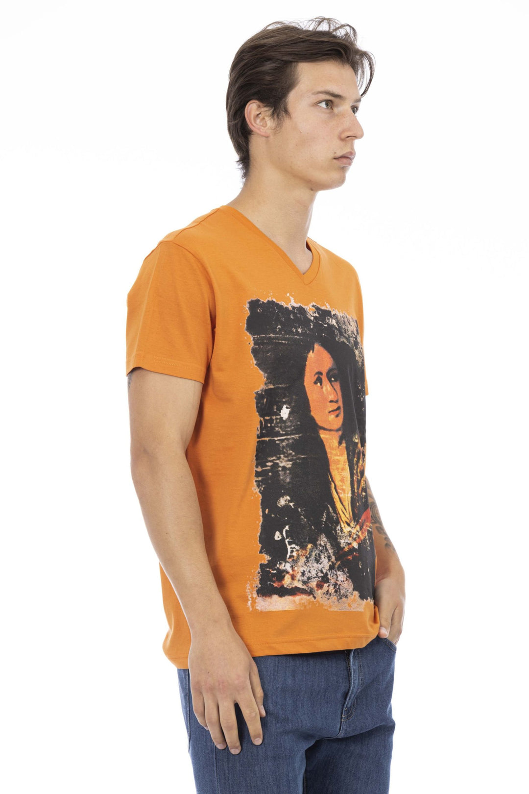 Trussardi Action Orange Cotton T-Shirt
