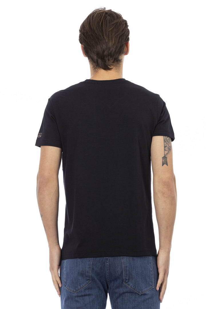 Trussardi Action Black Cotton T-Shirt