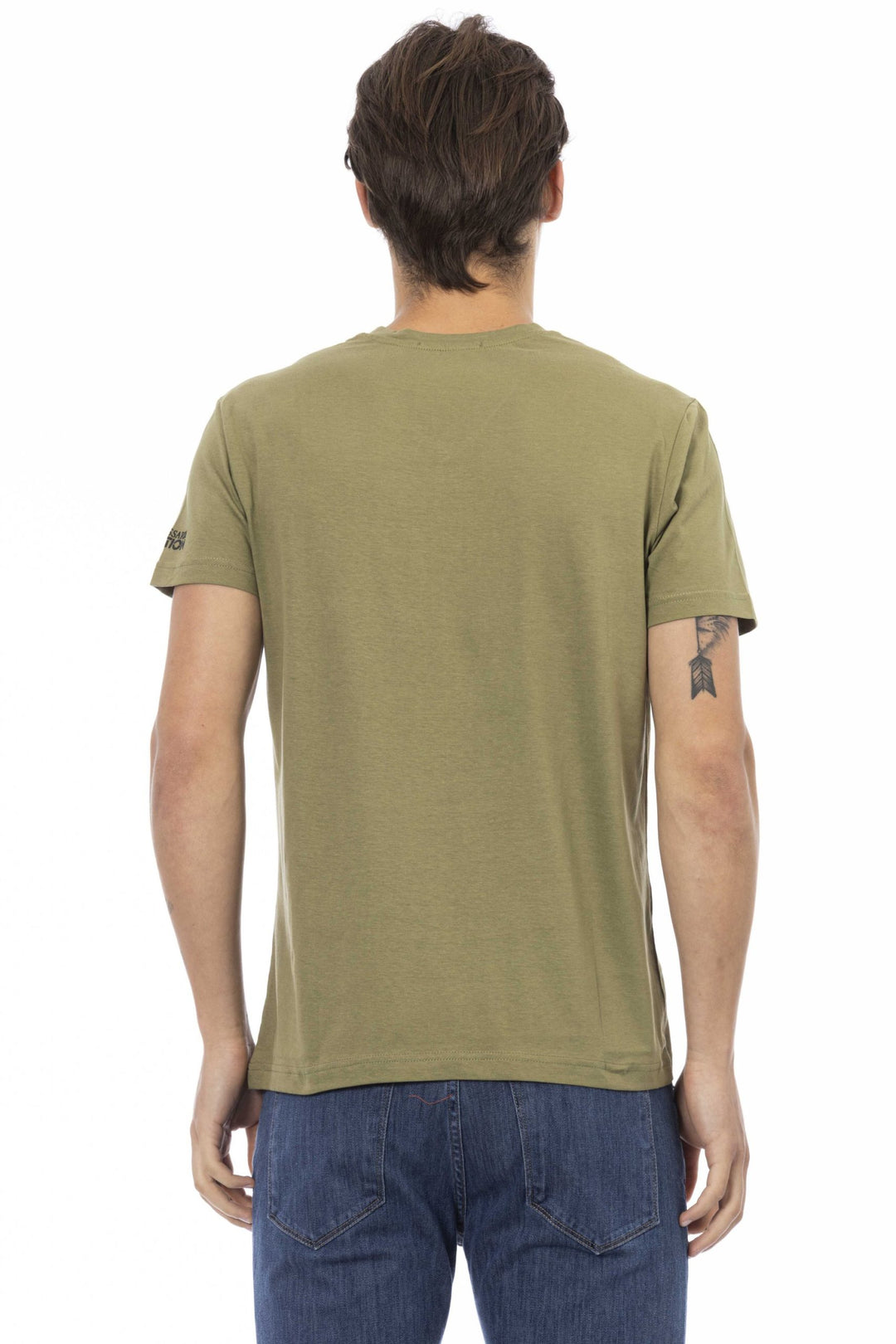 Trussardi Action Green Cotton T-Shirt