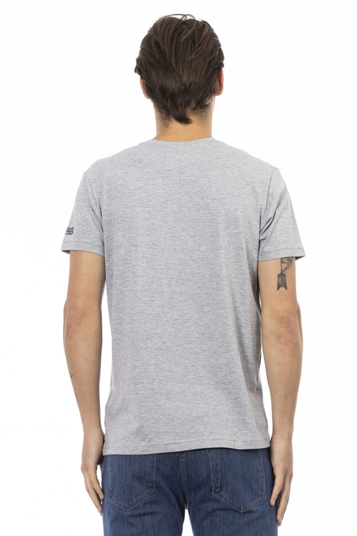 Trussardi Action Gray Cotton T-Shirt