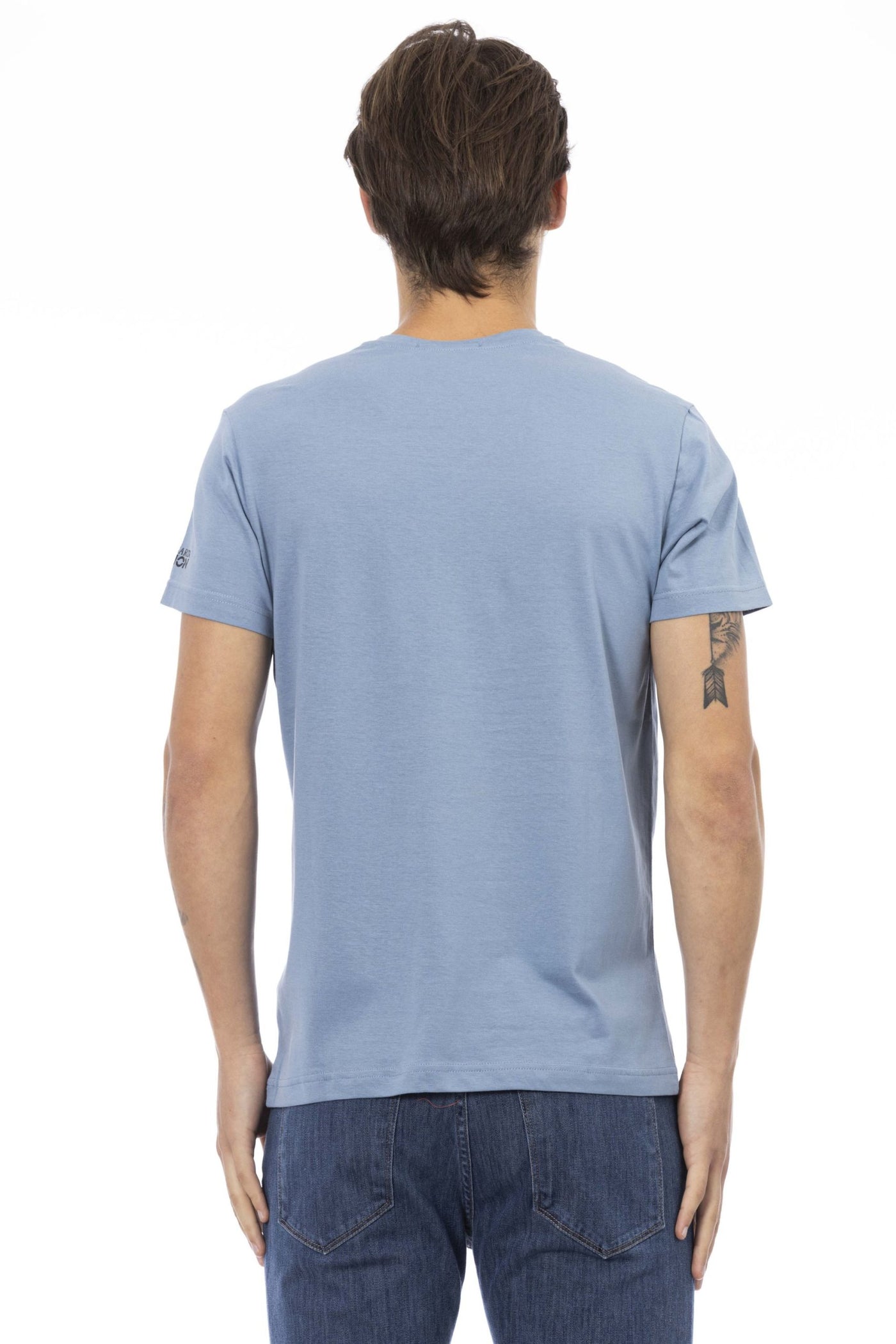 Trussardi Action Light-blue Cotton T-Shirt