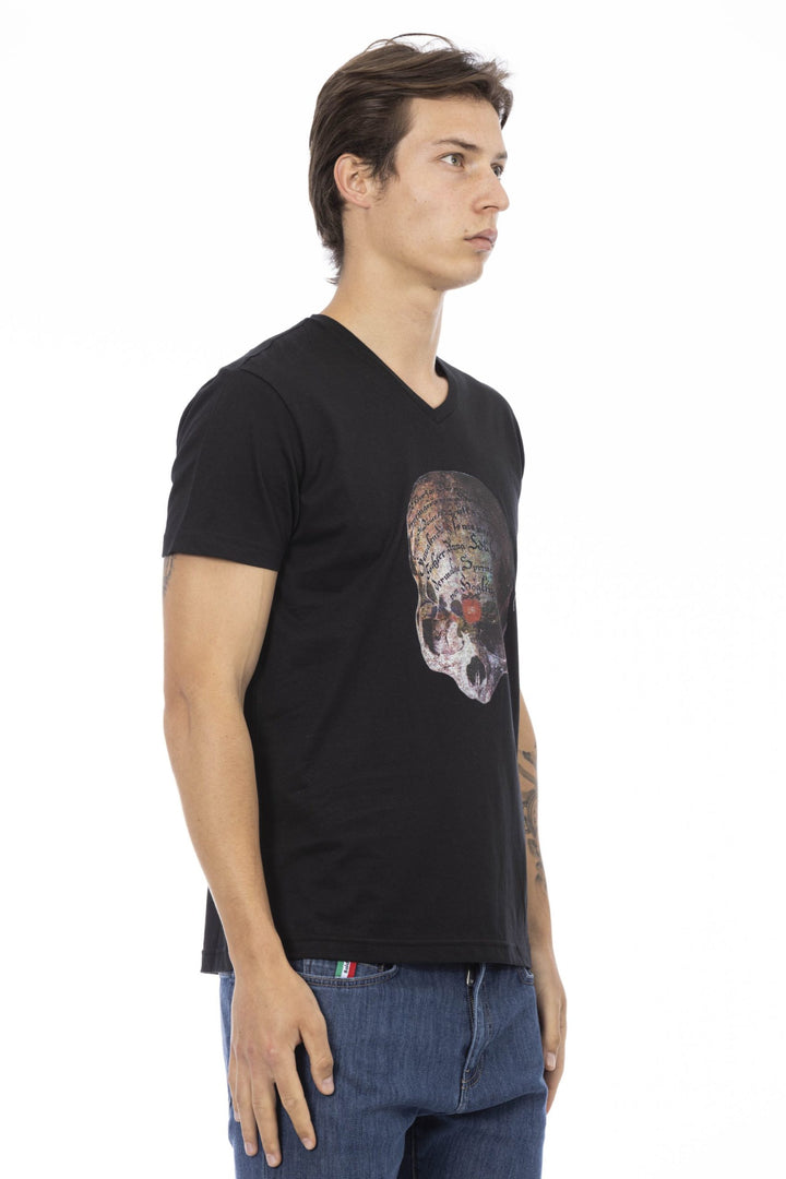 Trussardi Action Black Cotton T-Shirt