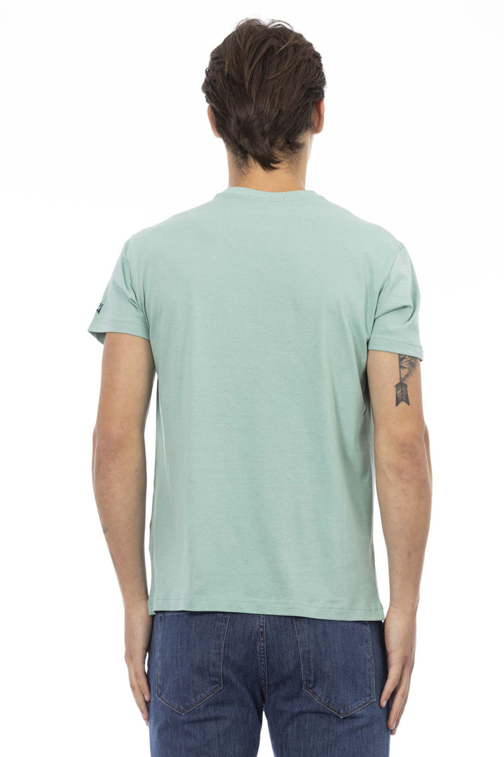 Trussardi Action Green Cotton T-Shirt
