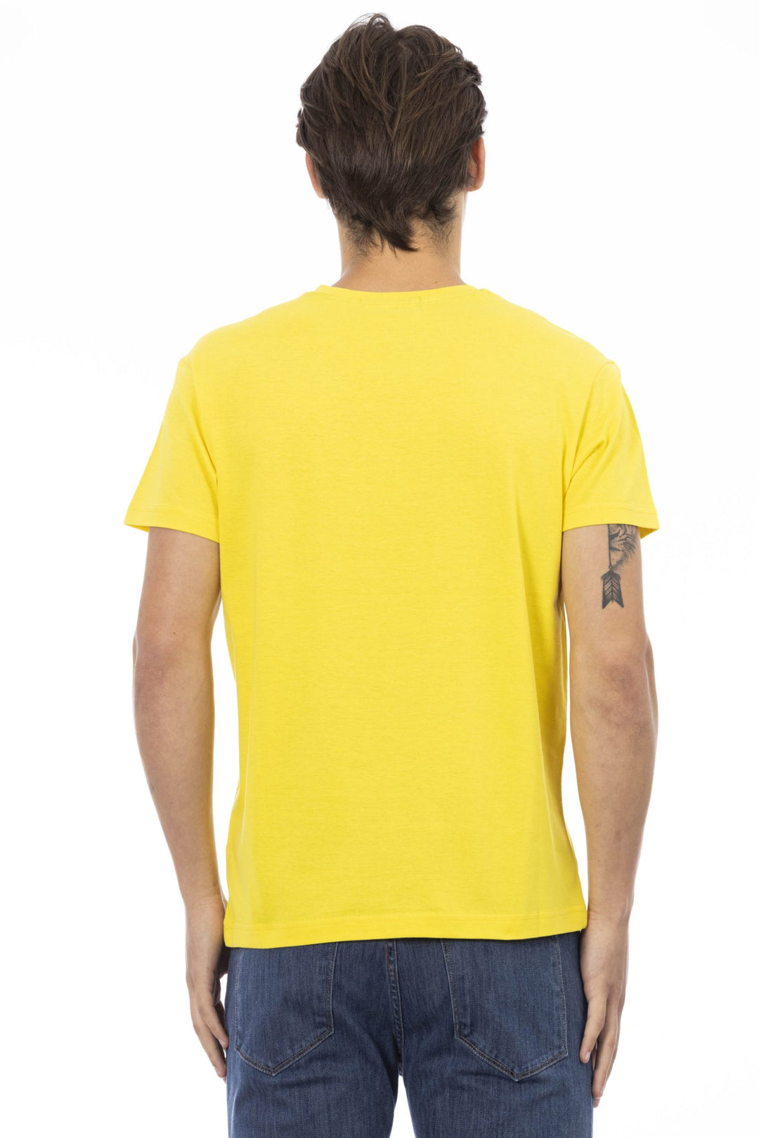 Trussardi Action Yellow Cotton T-Shirt