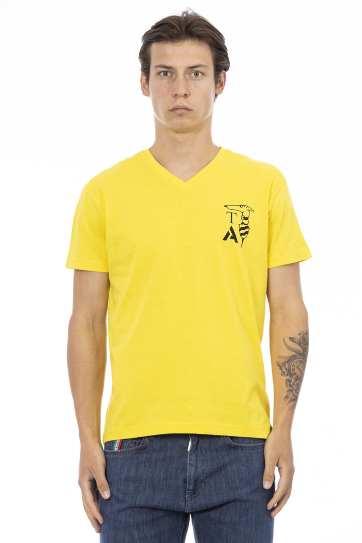 Trussardi Action Yellow Cotton T-Shirt